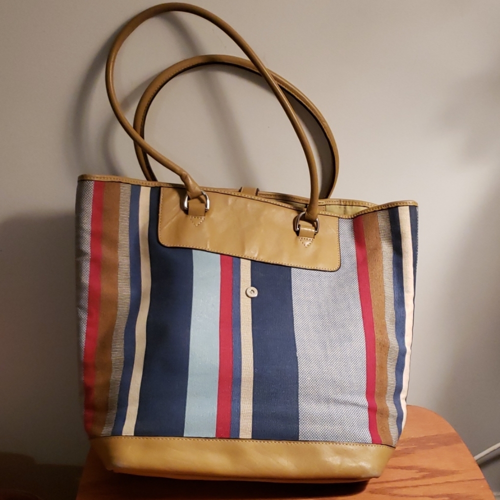 Covington striped tote